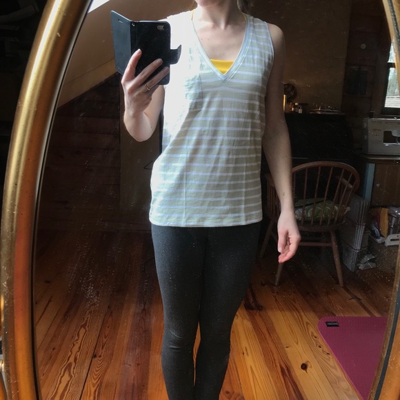 Madewell Green White Striped Tank Top, NWOT, S - Picture 10 of 11